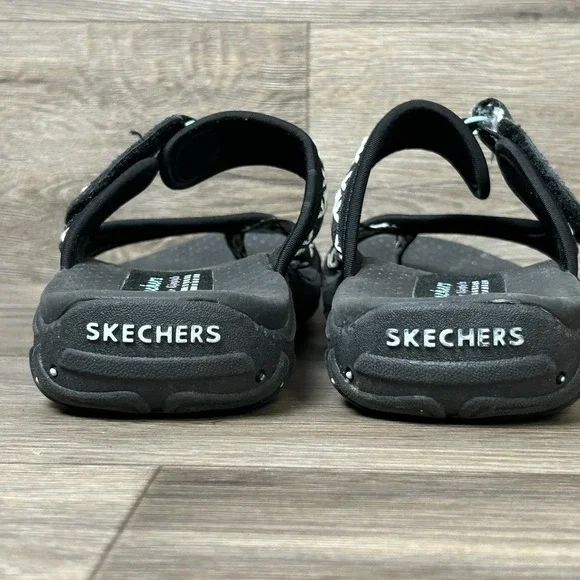 Skechers Reggae Sport Sandals Womens 9 Black Strappy Activewear Hiking Outdoor - Picture 4 of 8